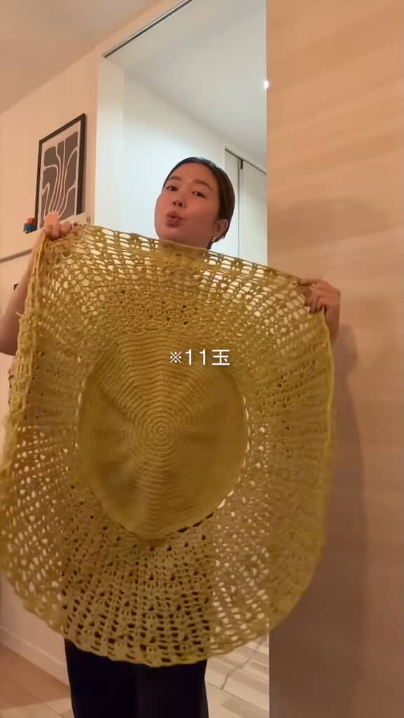 サークル状のブランケットができた