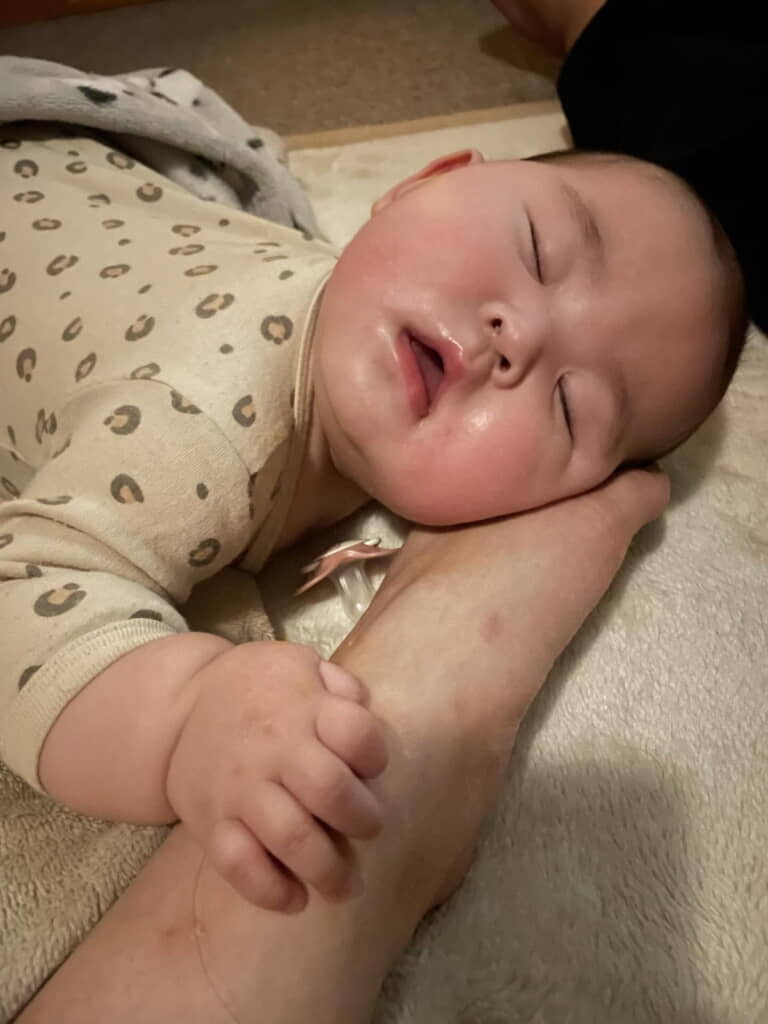 熟睡ですね～！