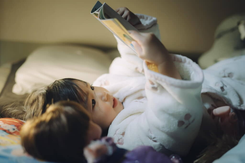 寝室をのぞいてみると