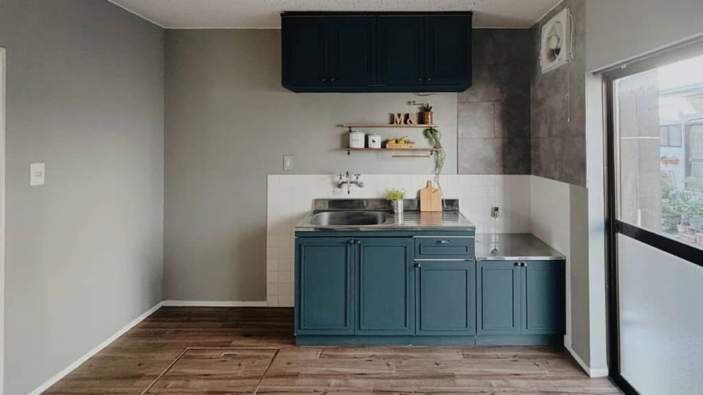 セルフリノベーション後のキッチン