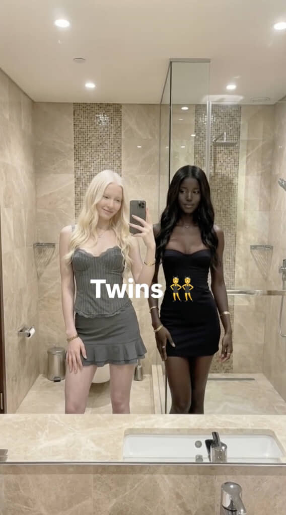 両親の特質をそれぞれ受け継いだ双子姉妹