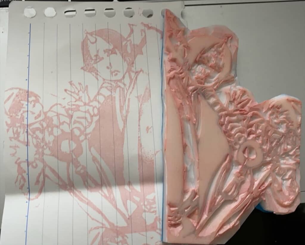 12歳の娘が作った天才的な消しゴムはんこ