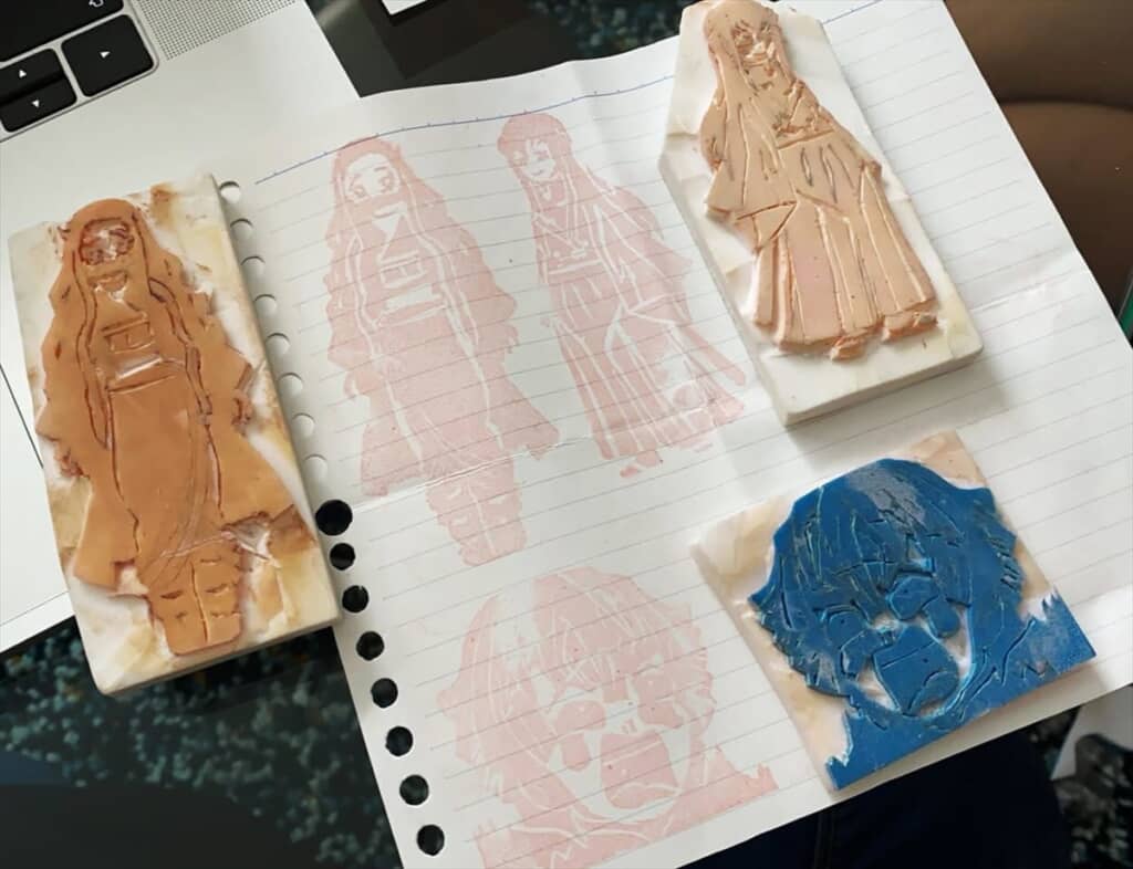 12歳の娘が作った天才的な消しゴムはんこ