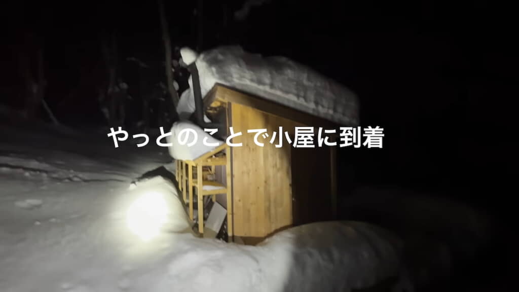 大雪でも小屋は無事だった