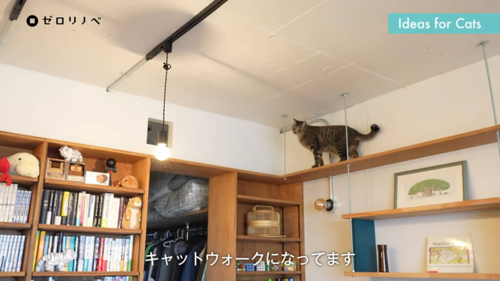 テレビボードから本棚への移動もラクラク