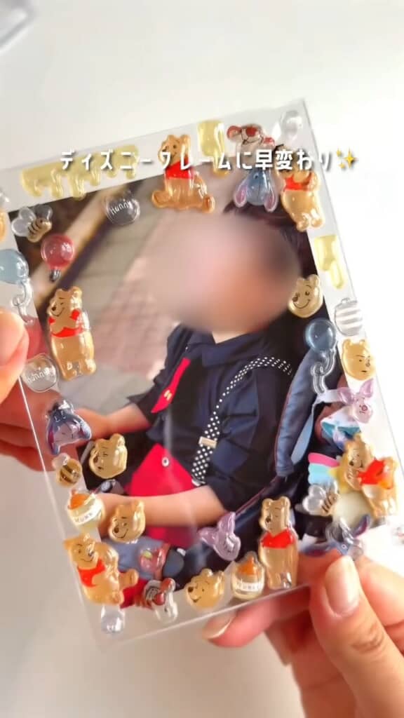 プーさんたちに囲まれて、お子さんも楽しげ