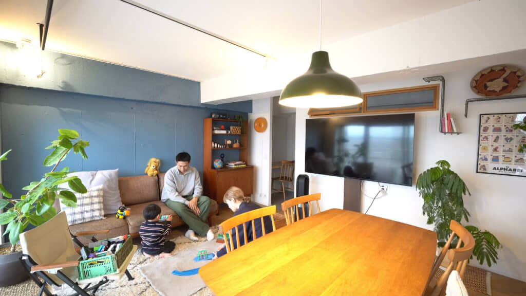 広々としたリビングのある家にリノベーション