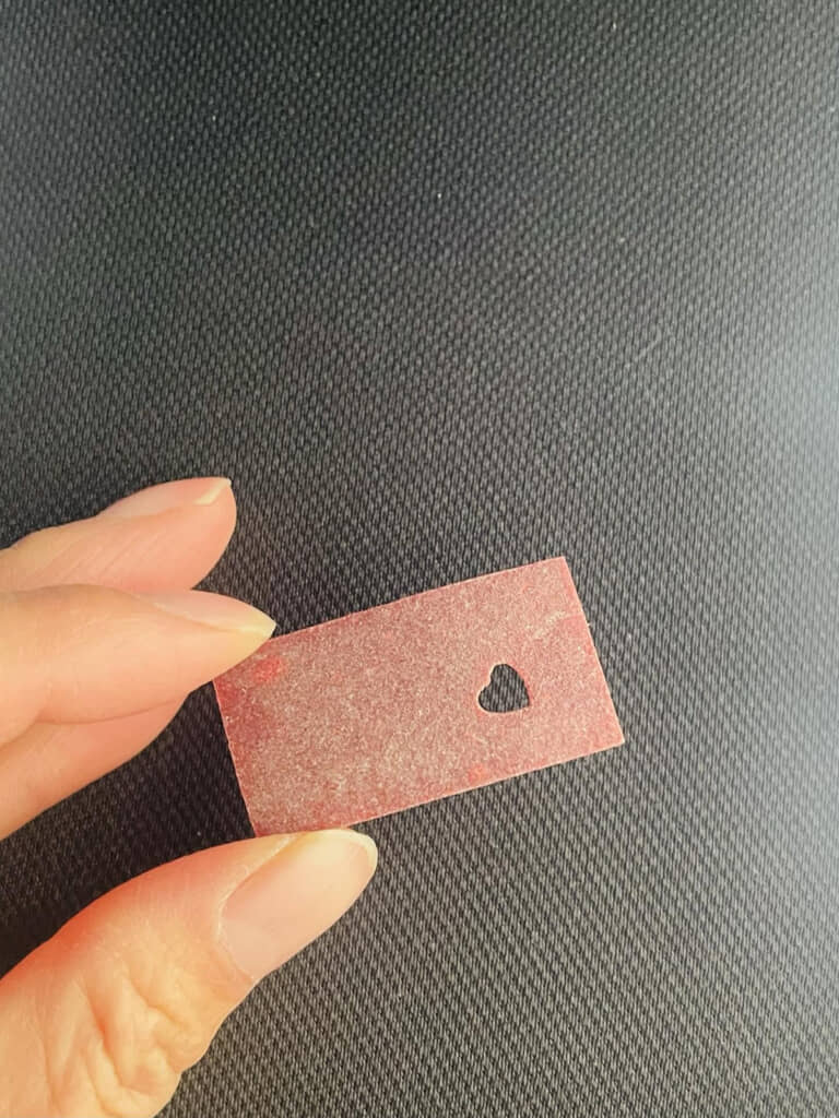 レアなハート穴を発見!