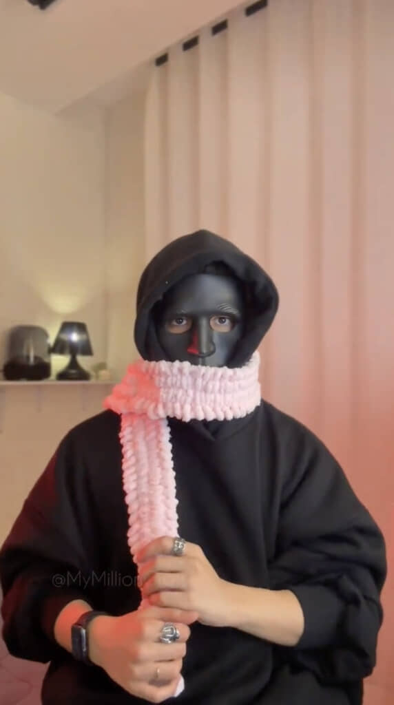 ほっこり感のある編み地がステキ