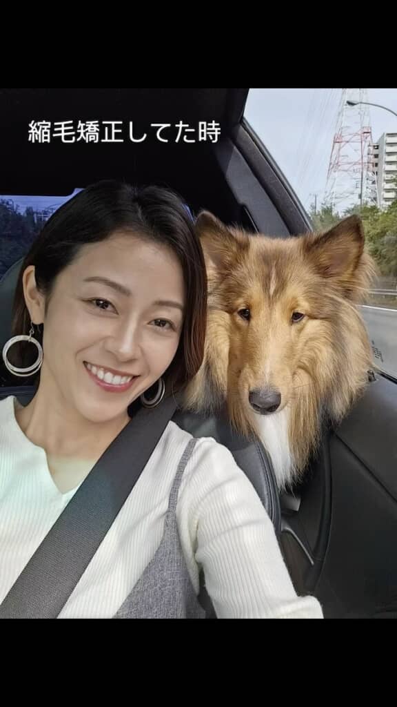 縮毛矯正をかけていたとき