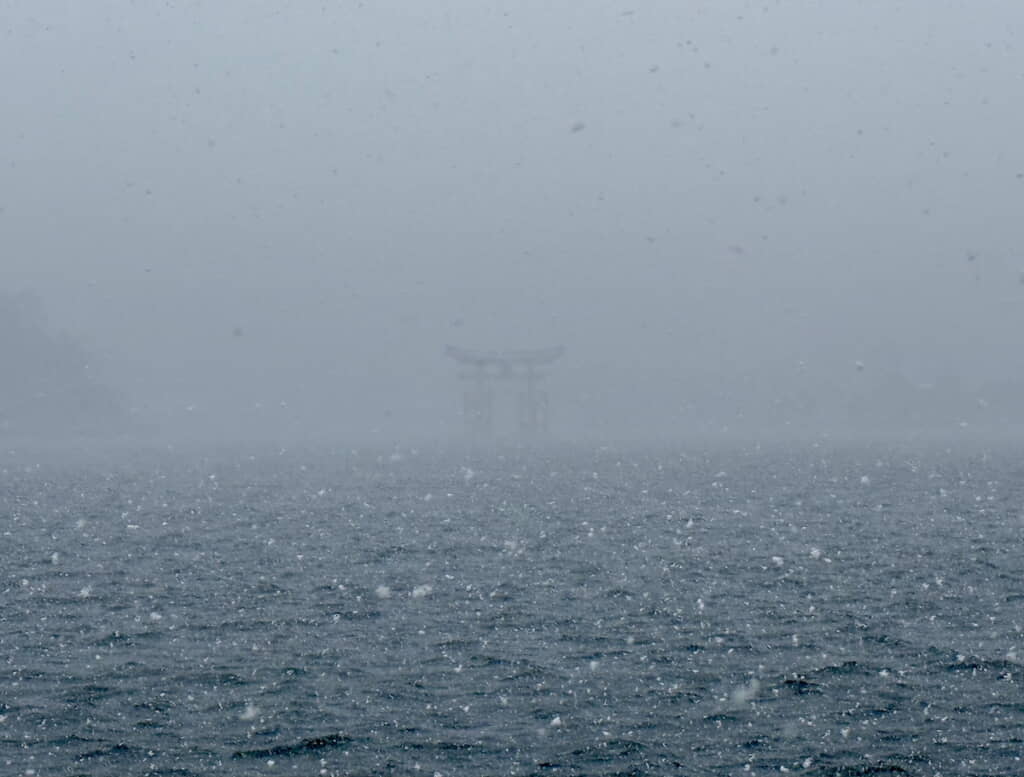 ※厳島神社の大鳥居です