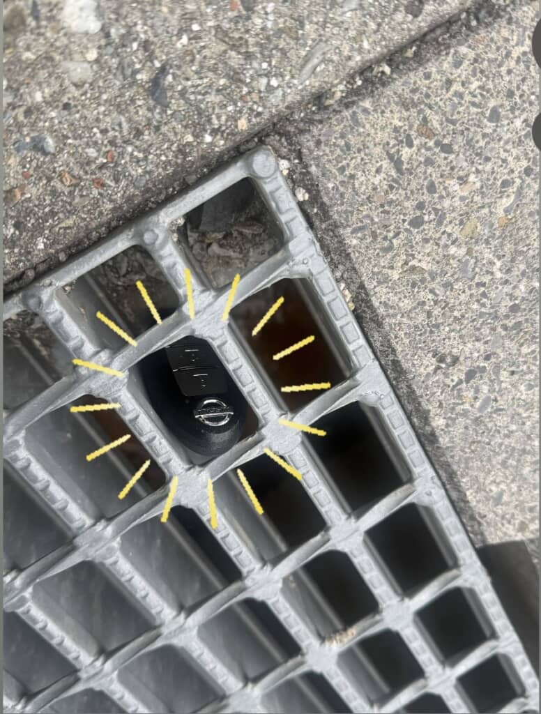 グレーチングにキーが……！