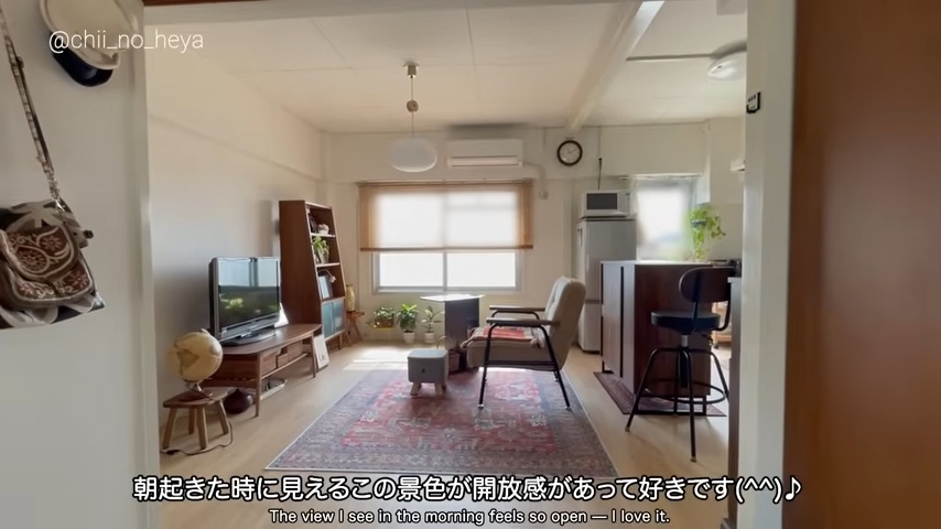 ベッドから見る景色