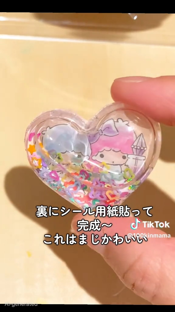 シール用紙を貼ったら完成！