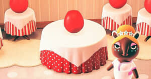 あつ森で作ったショートケーキのお部屋