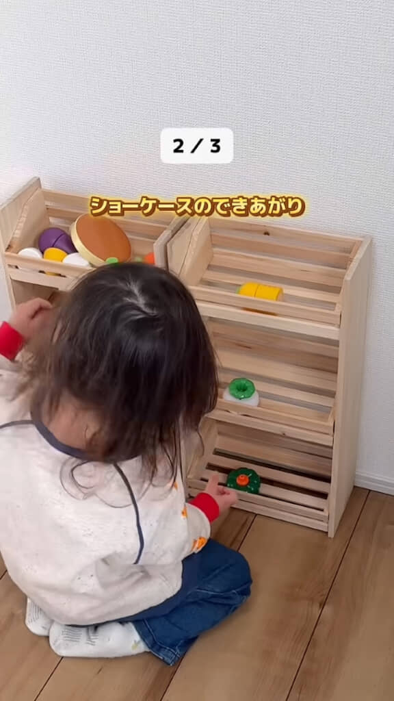 ショーケースのできあがり!