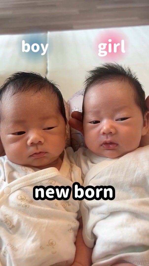 男女の双子赤ちゃん、切迫早産を乗り越え生まれた3カ月後……「ああああ〜」　現在の姿に「こんなに似ているのですね」「いちご大福みたい」（1/2） | 育児 ねとらぼ