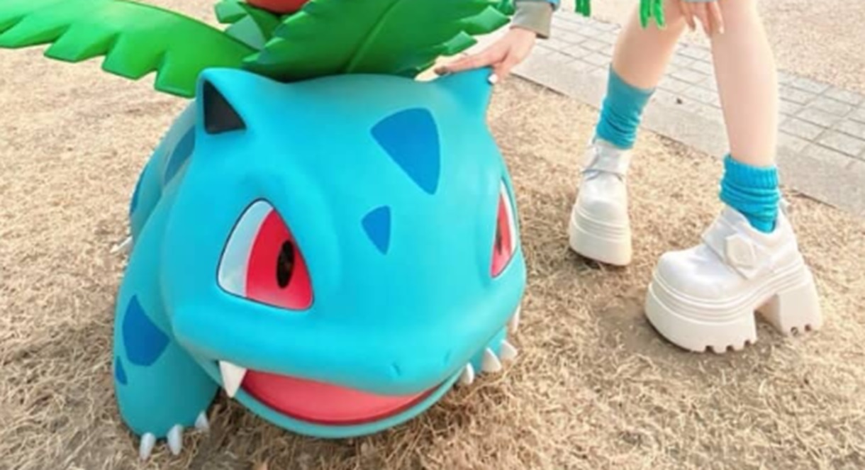 念願のポケパークで「ポケモンコーデした！」“驚きの完成度”に「本当に