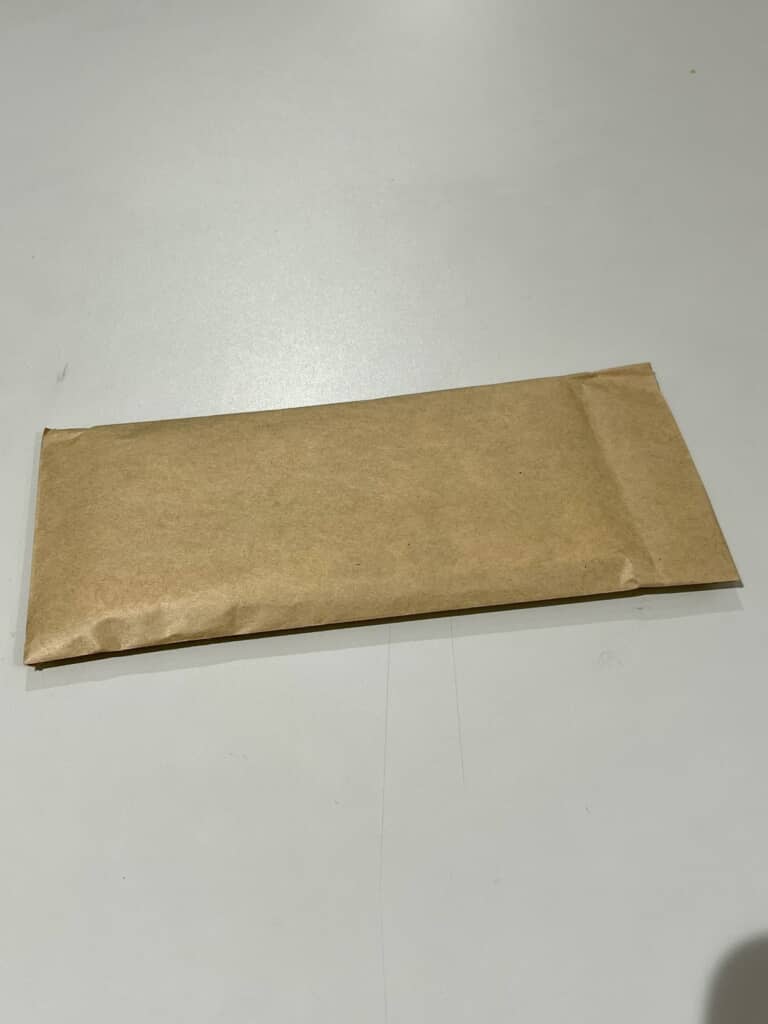 もらった分厚い茶封筒
