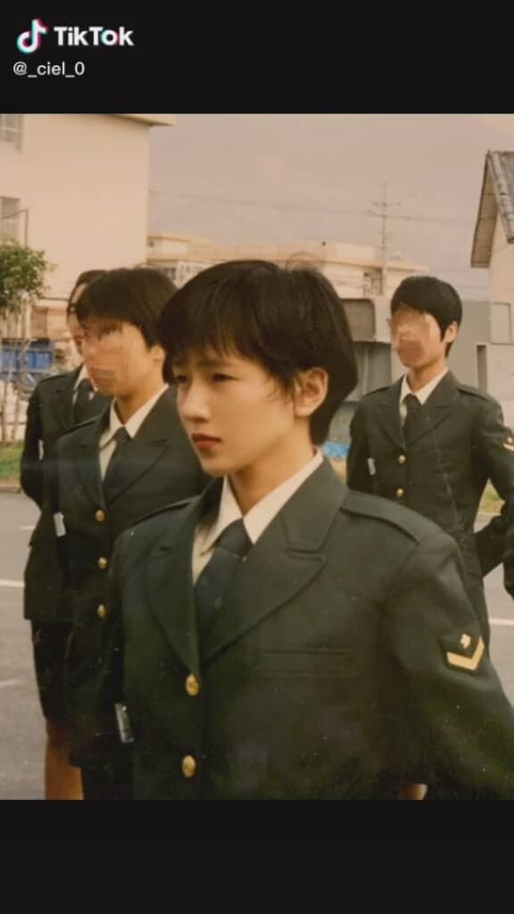 ショートカットが似合う自衛隊時代