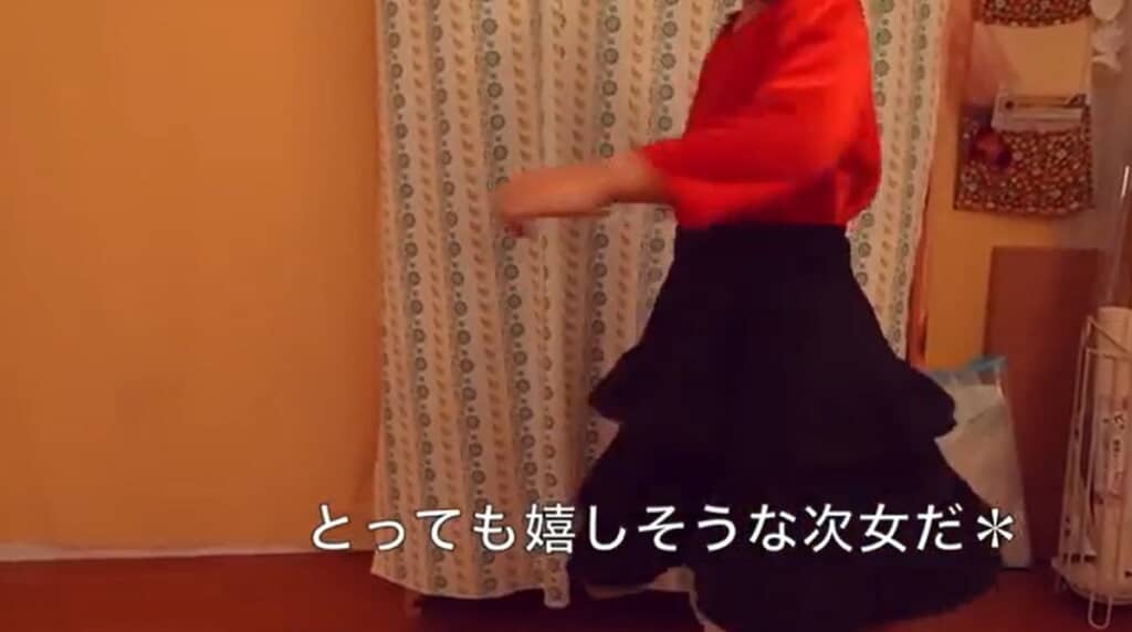 うれしそうな次女ちゃん