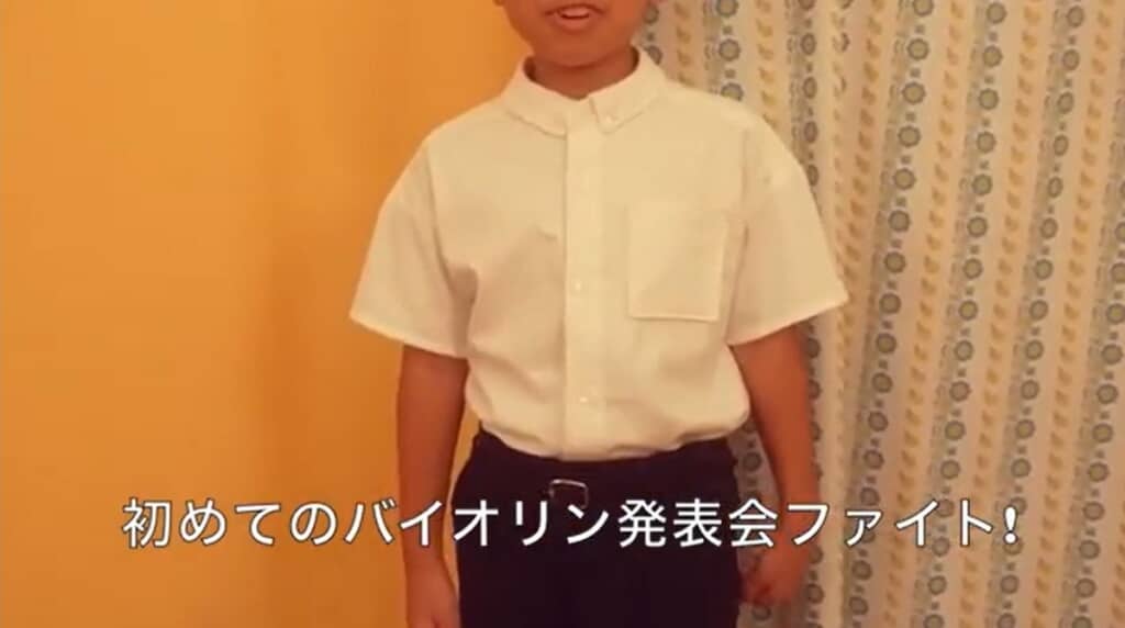 りりしい姿の長男くん