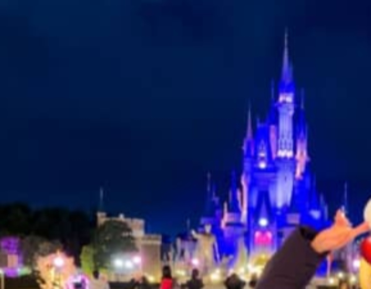 “貸切”のディズニーランドで、夫が妻をふと見ると……　100点満点の姿にネット爆笑「いい奥さんだなぁ」「バトル始まったんかとw」（1/3） | ディズニー ねとらぼ