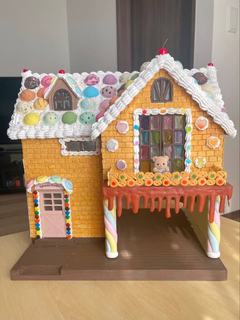 約1年かけて作ったシルバニアのお菓子の家!