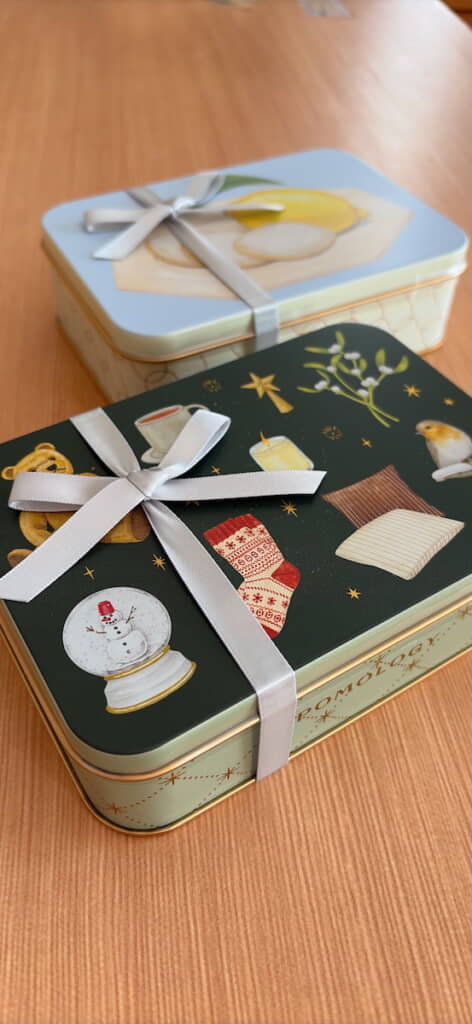 缶のデザインもかわいくて上品！