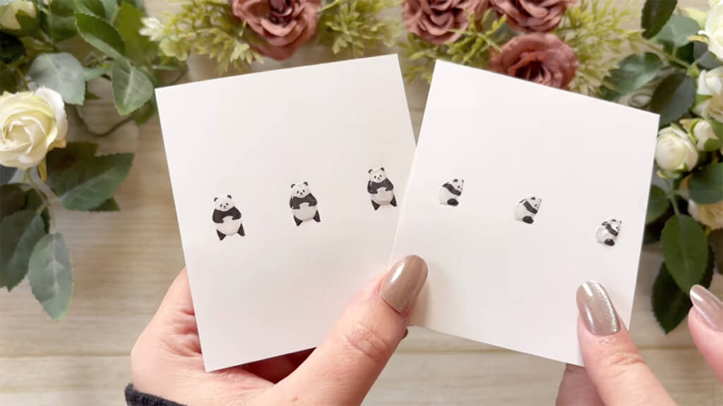 左から1回塗り、2回塗り、3回塗り