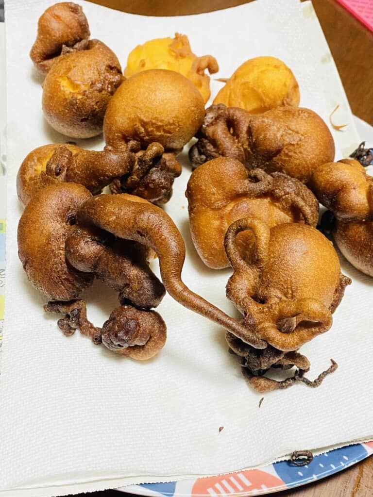 エイリアンになった手作りドーナツ