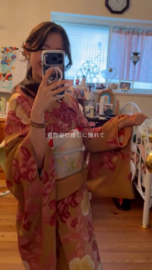 「着物姿の推しに憧れて」