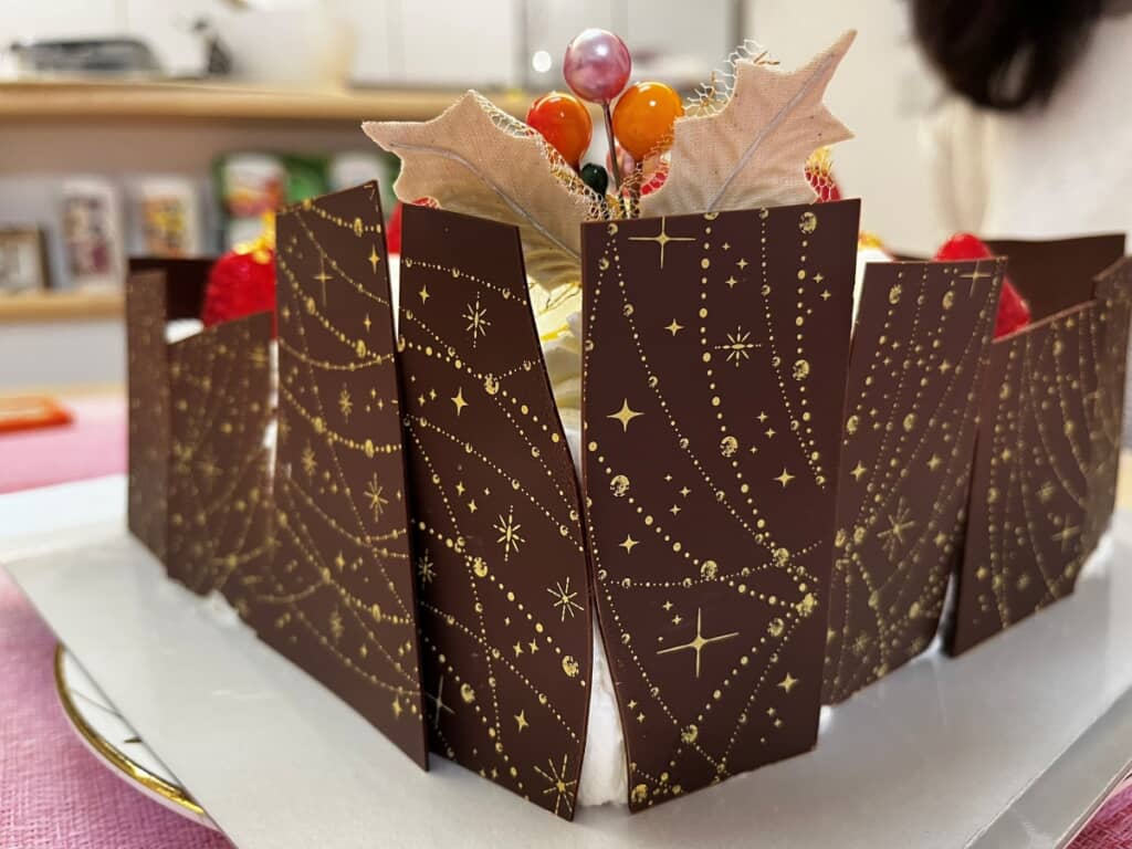 チョコレートもキラキラ