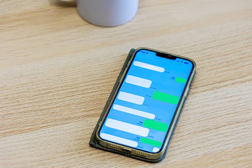 LINEのトーク画面イメージ