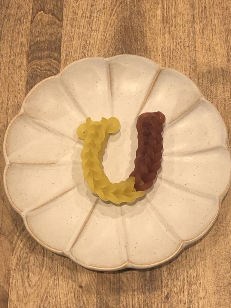 次男くんが器用に編んだ「忍者めし」