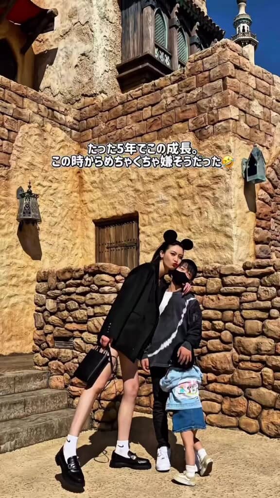 5年前の親子の写真