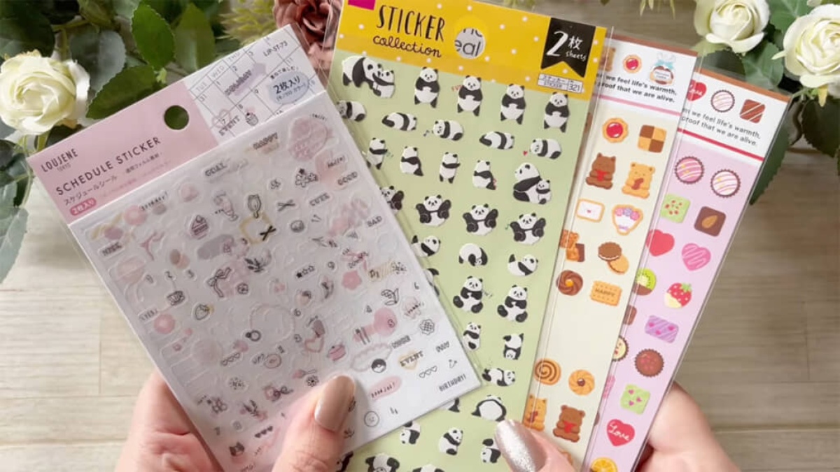 普通のシール→レジンなしで市販品レベルの“ぷっくりシール”に！ 驚き 
