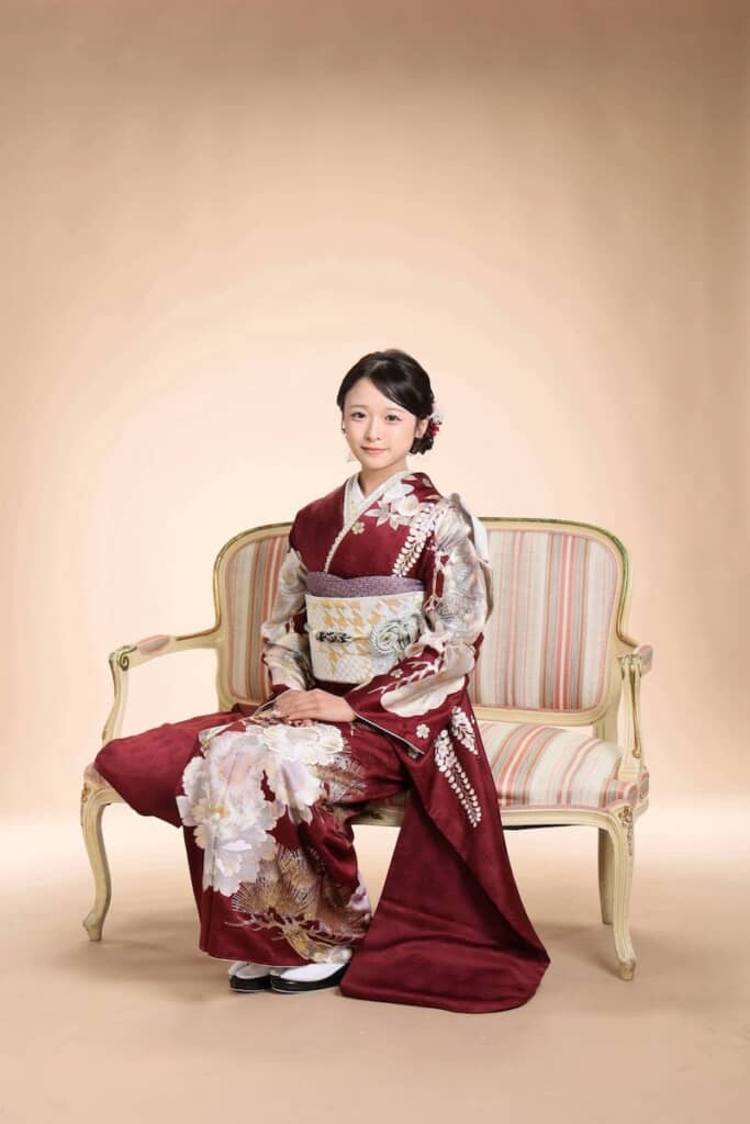 前撮りした写真。全身ばっちり決まってる！