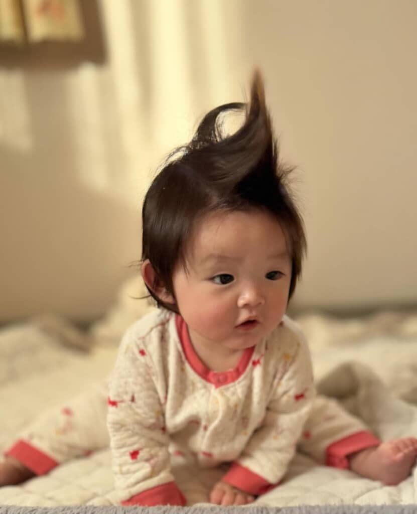 ちょこんと座る姿も……