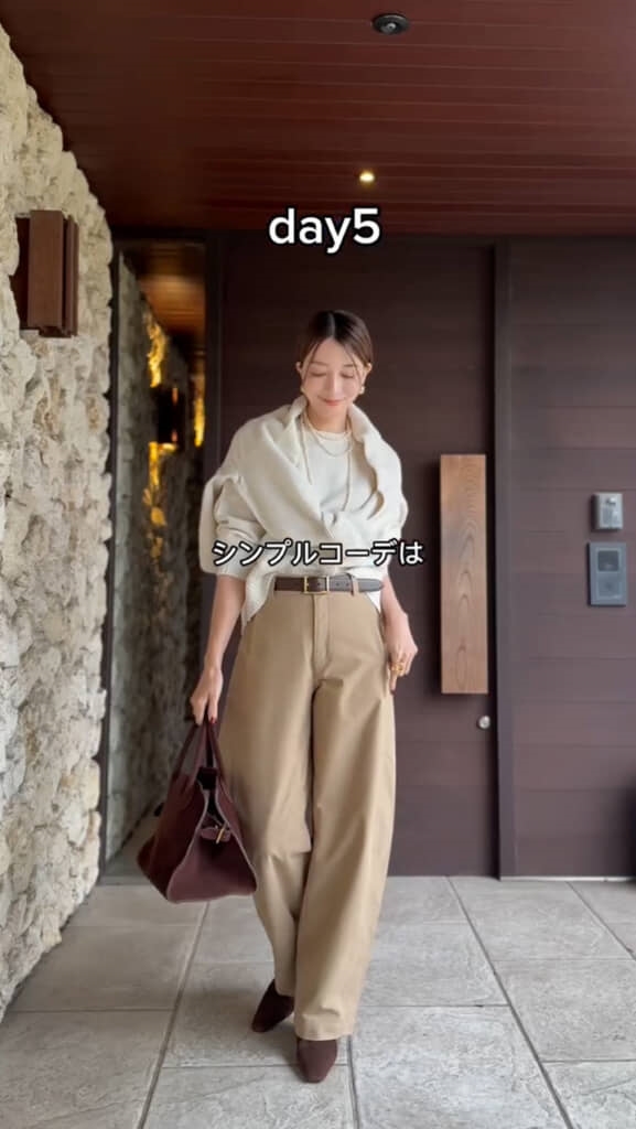 パールのネックレスがおしゃれ