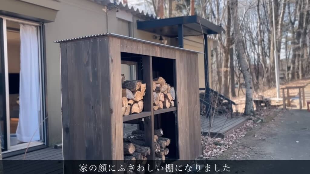 完成した収納棚