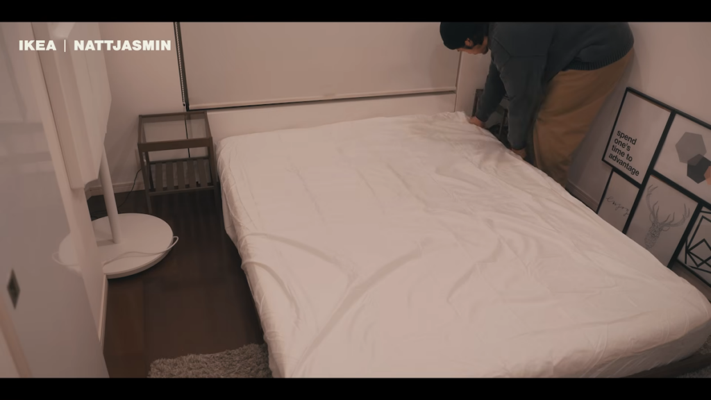 IKEAの「ナットヤスミン」を新しいベッドシーツに採用