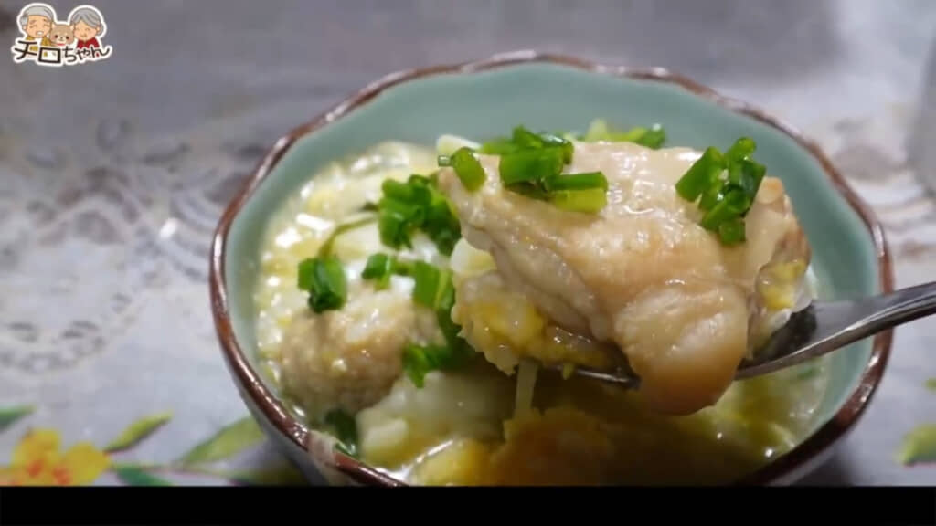 最後はたまご雑炊に