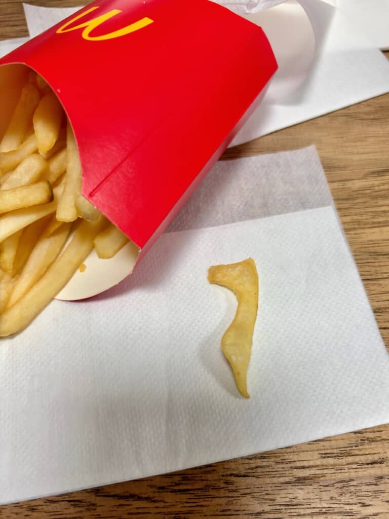 こんな形のポテトがあるとは……