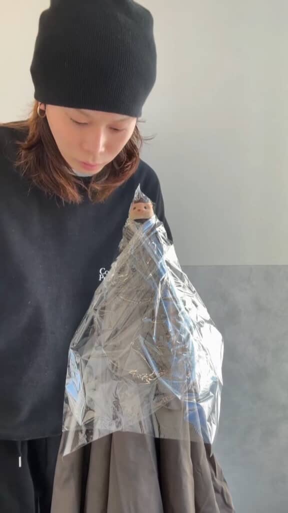 ラップをして時間をおく