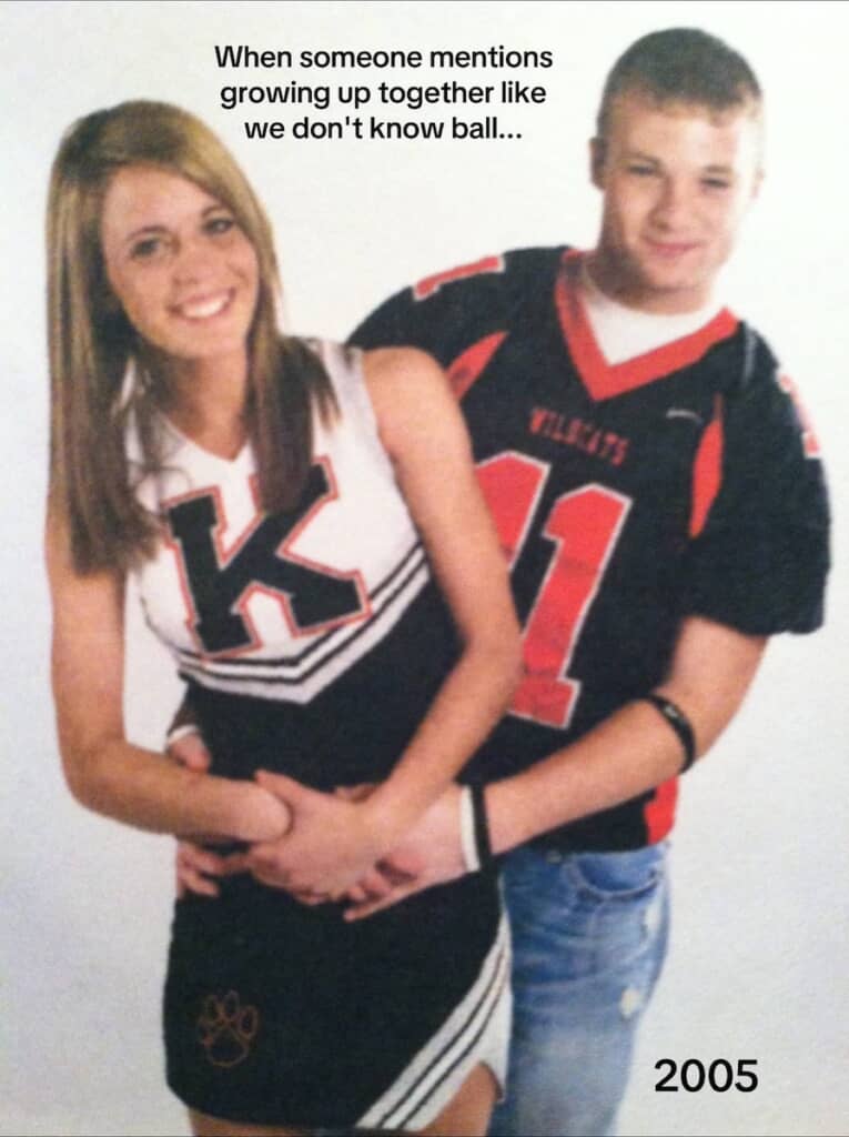 高校時代のHALEYさんと夫