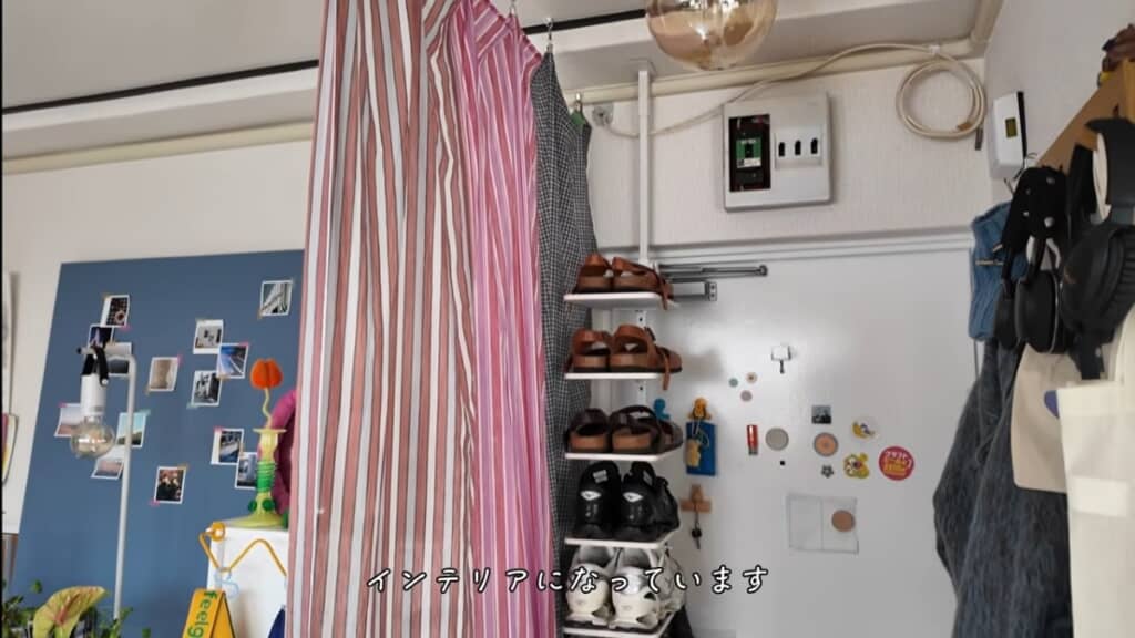 小さなスペースを有効活用している玄関