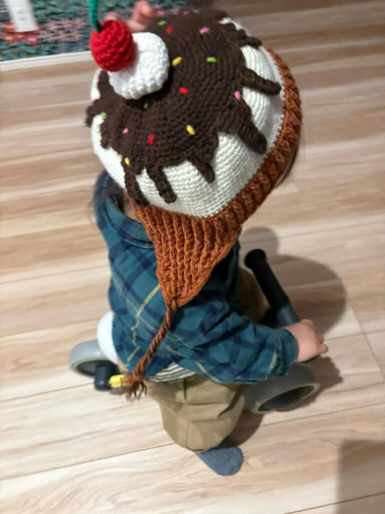 アイスモチーフの帽子かわいい!