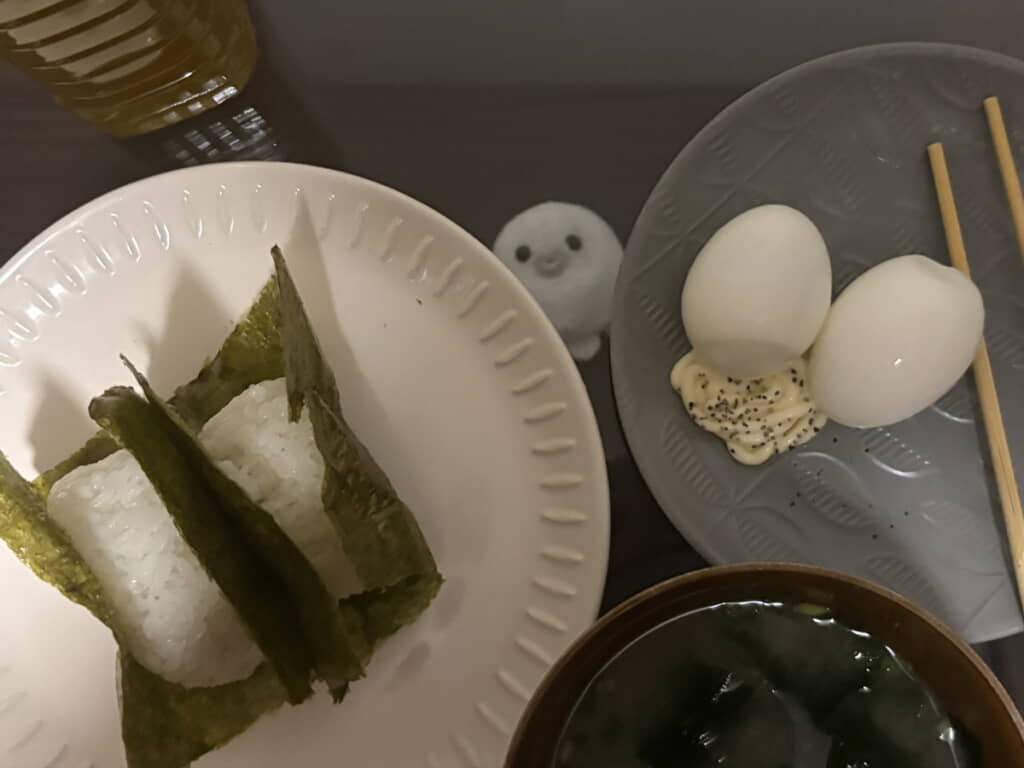 質素な食事で胃腸を休めていたまるぴさん