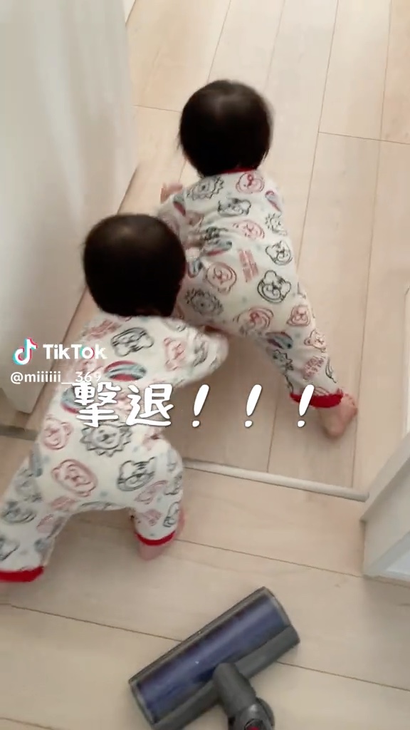 掃除機をスイッチオン！